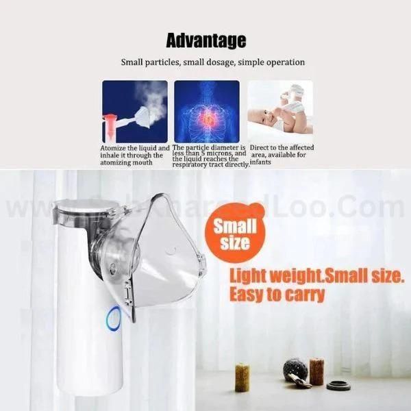 Portable Mesh Nebulizer for Kids & Adults | Silent, Rechargeable, Travel-Friendly